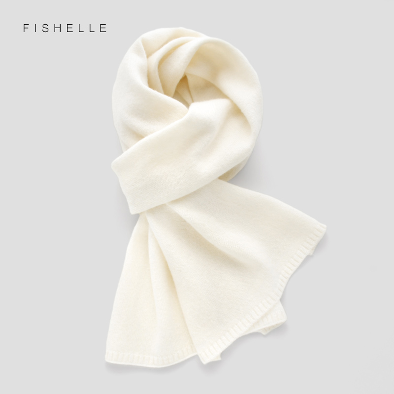 Wool Scarf Men - Bufandas de Lana Blanca para Mujer,