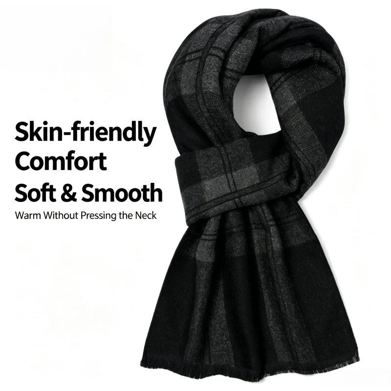 Wool Scarf Men - 1 unidad. Bufanda de hombre a