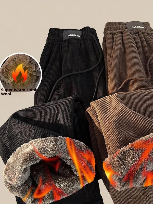 Corduroy Pant Warm - Pantalones de pana extra gruesos y