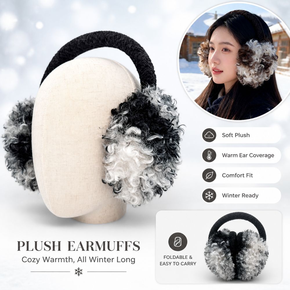 Earmuffs Foldable - Nuevas Orejeras Plegables de Pelo Sintético
