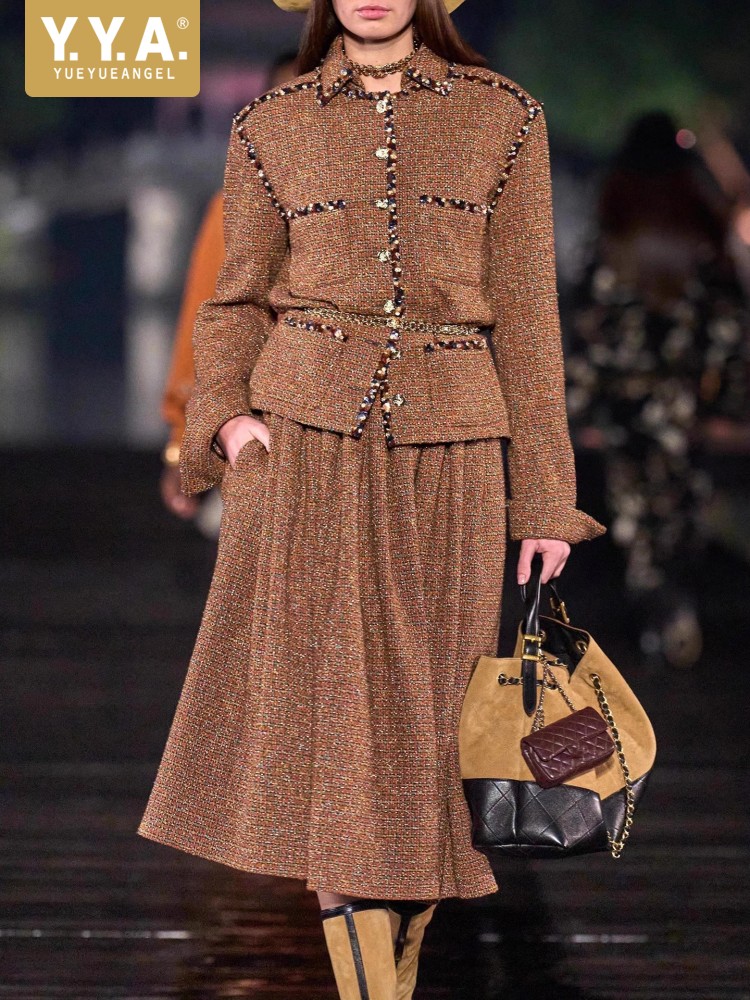 Down Jacket Packable - Conjunto de Chaqueta de Tweed con