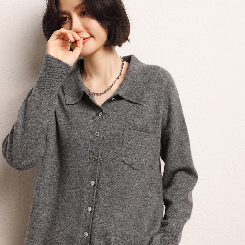 Cárdigan de otoño para mujer,  - Wool Coat Peacoat reseña y precio