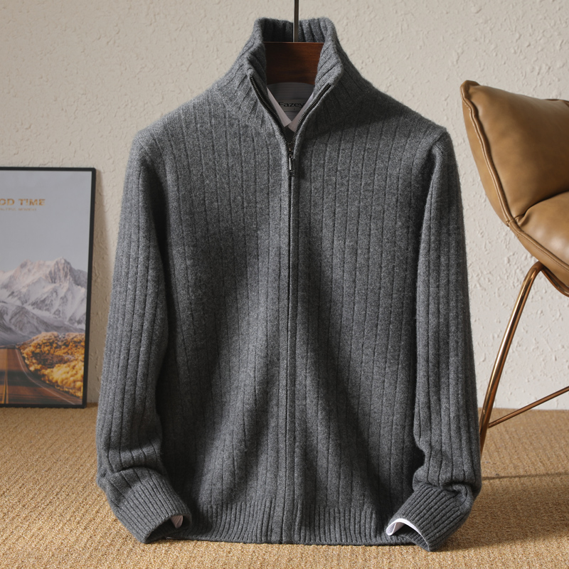 Cárdigan con cuello levantado  - Wool Coat Peacoat reseña y precio