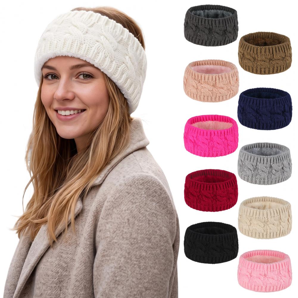 Diadema de punto de invierno p - Fleece Ear Warmer Band reseña y precio