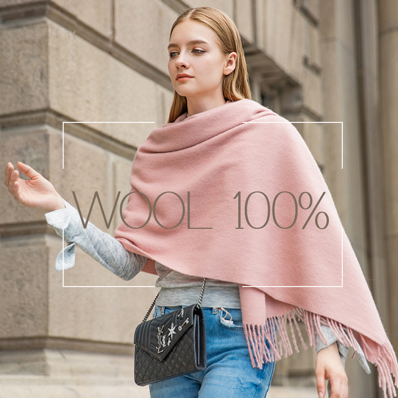 Bufanda de lana para invierno, - Shawl Wrap Winter reseña y precio